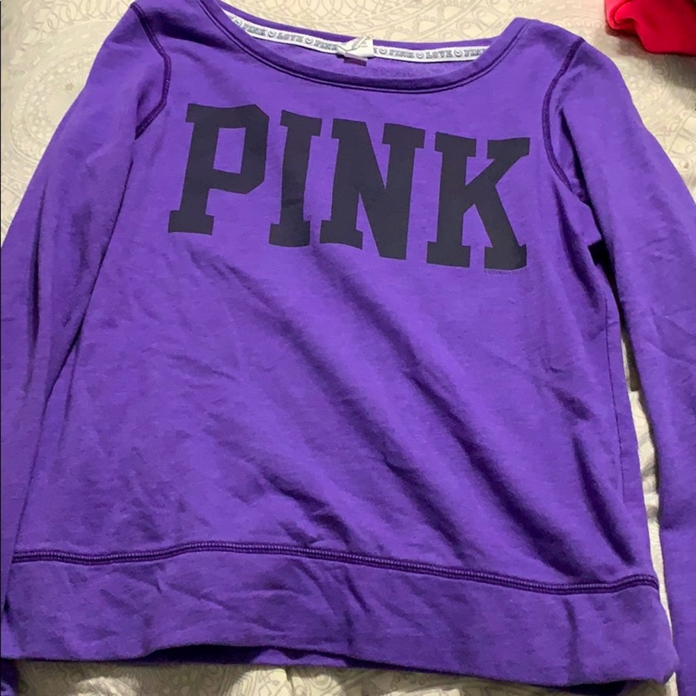 PINK crew neck sweatshirt